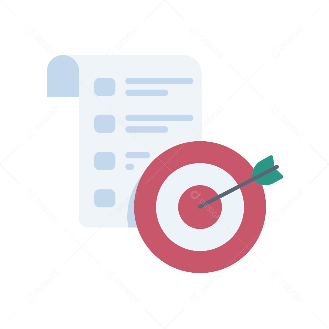 Conceito de Alvo Financeiro Ilustração Vetor EPS