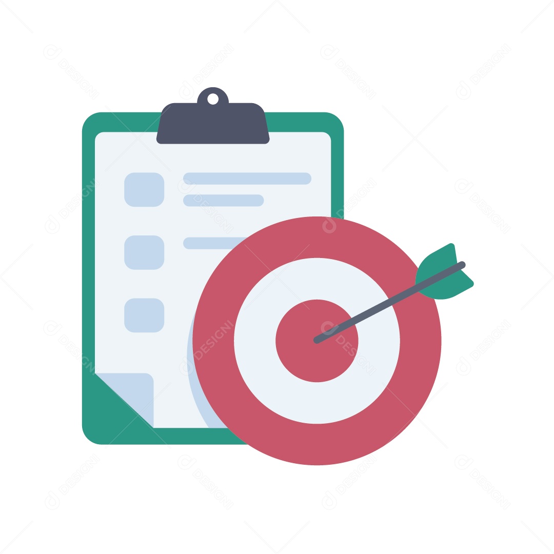 Conceito de Alvo Financeiro Ilustração Vetor EPS