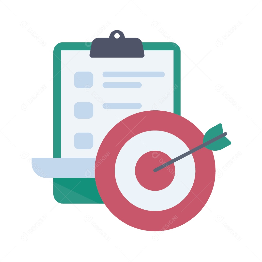 Conceito de Alvo Financeiro Ilustração Vetor EPS