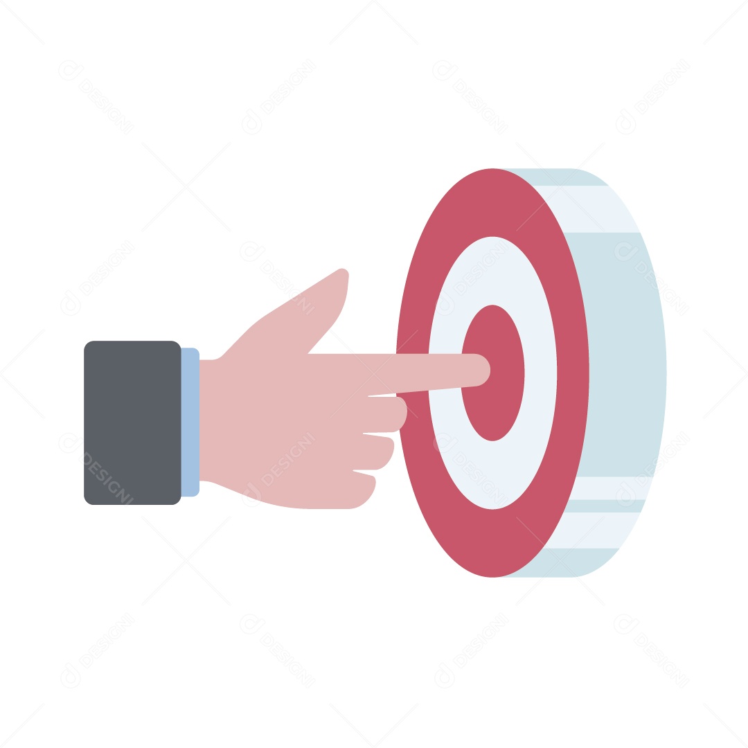 Conceito de Alvo Financeiro Ilustração Vetor EPS