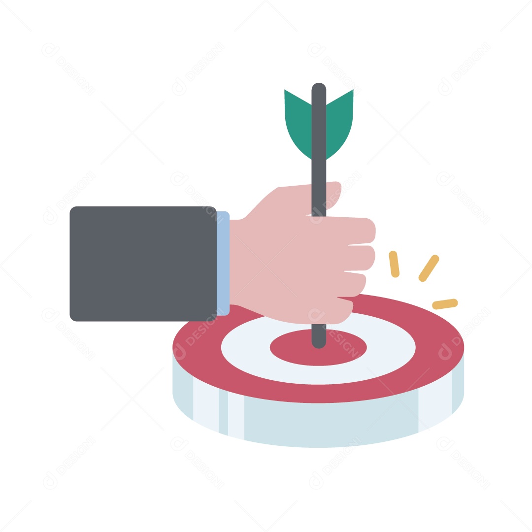 Conceito de Alvo Financeiro Ilustração Vetor EPS