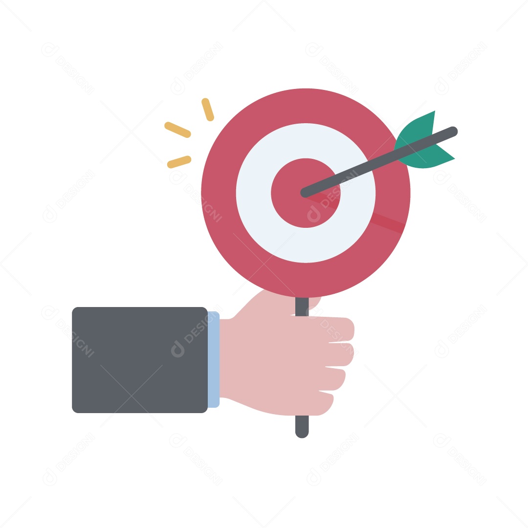 Conceito de Alvo Financeiro Ilustração Vetor EPS