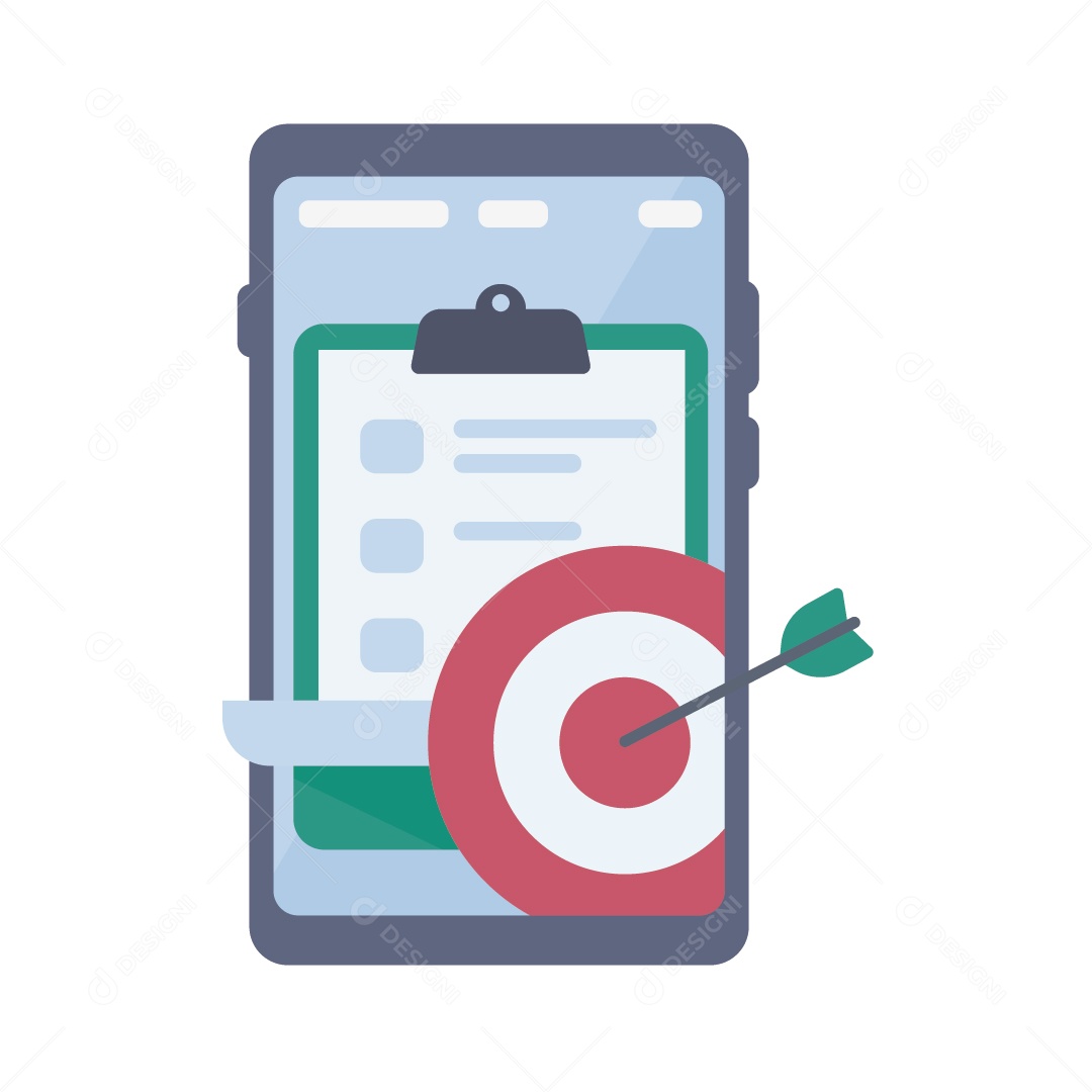 Conceito de Alvo Financeiro Ilustração Vetor EPS