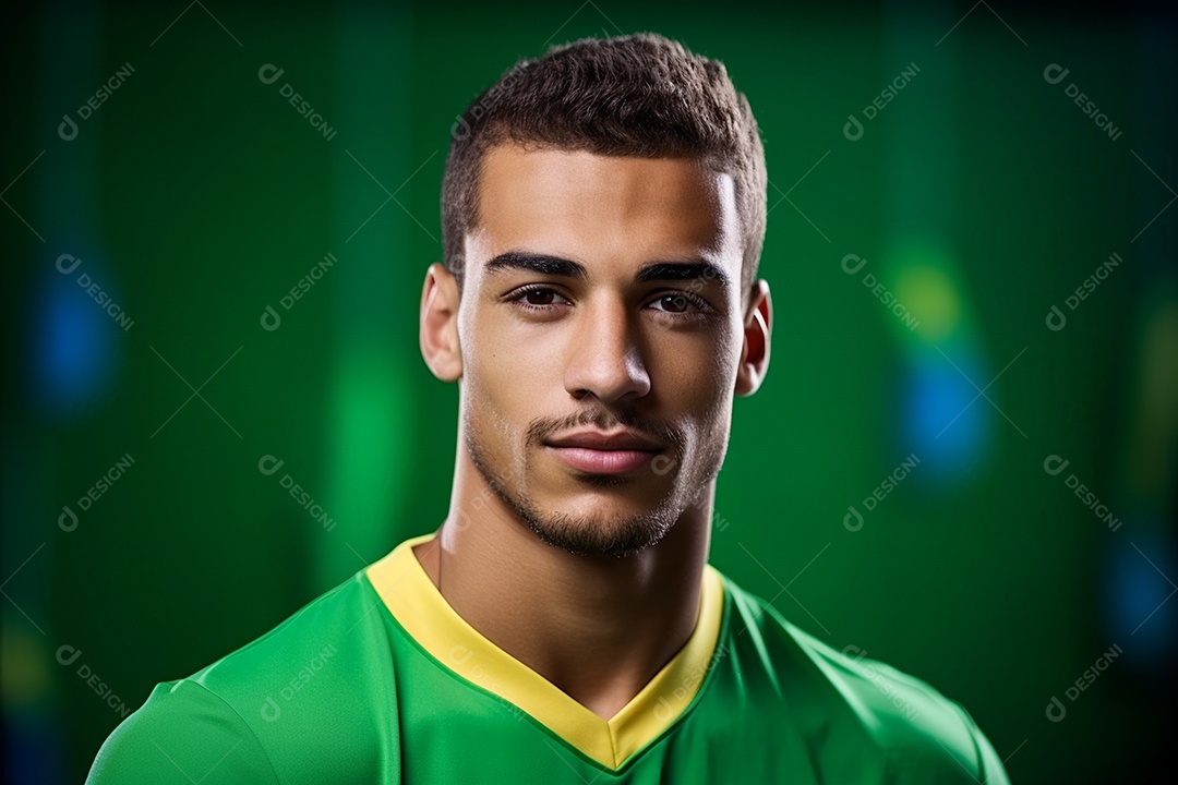 Homem sorridente em comemoração do 7 de setembro