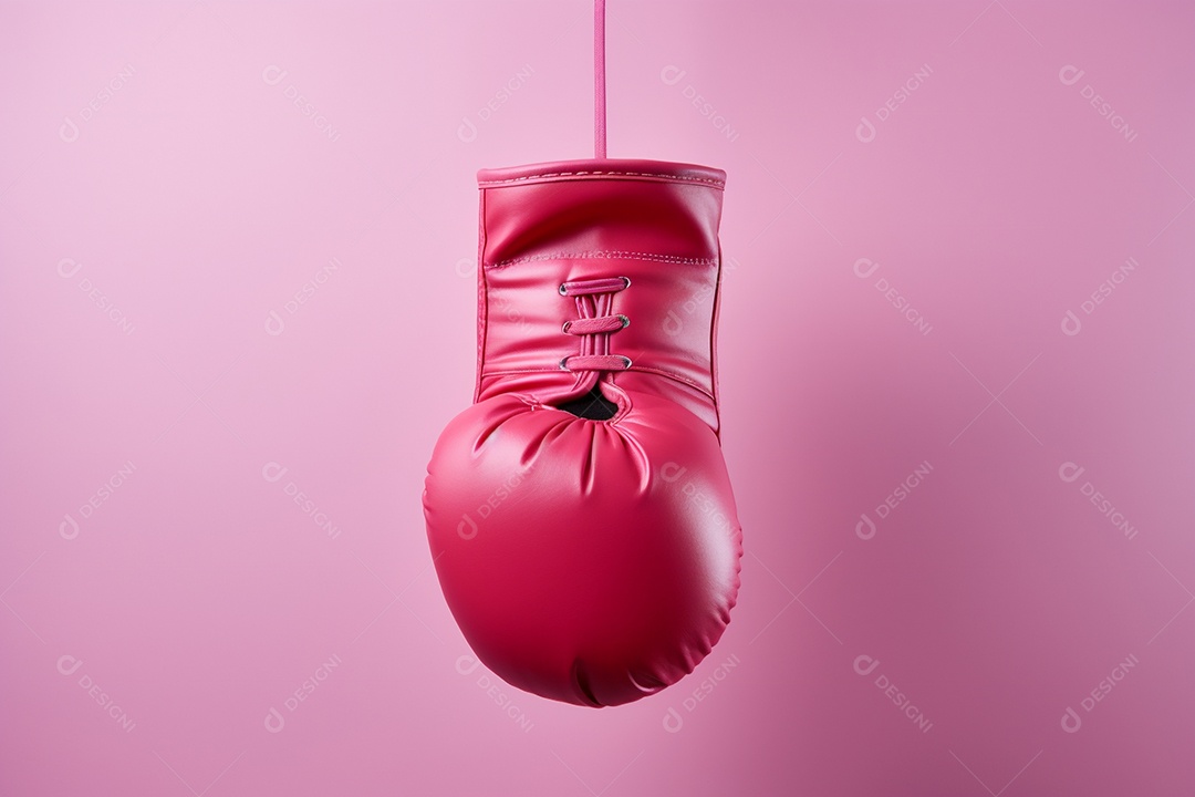 Luvas de boxe rosa, para apoio do outubro rosa