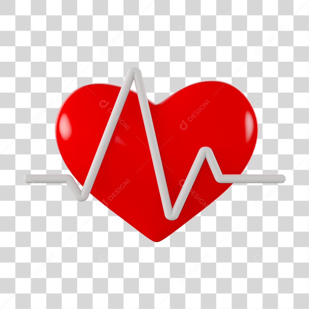 Coração Monitoramento PNG Transparente