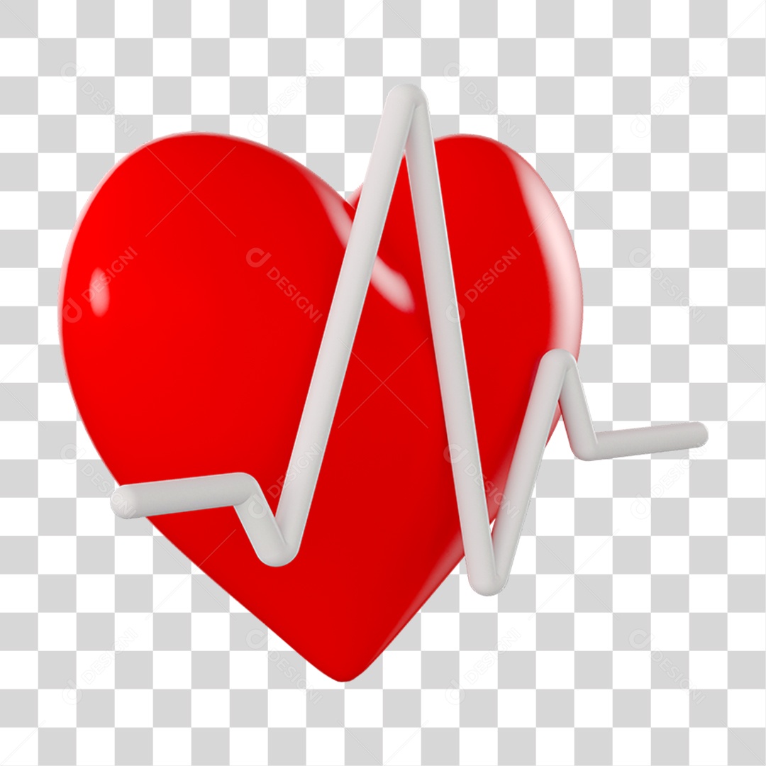 Coração Monitoramento PNG Transparente