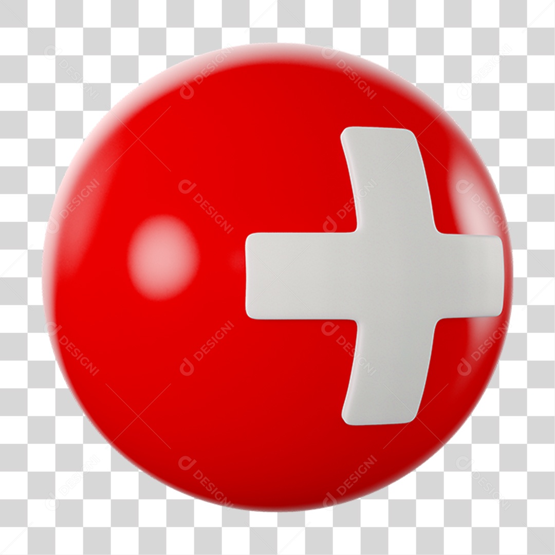 Esfera e Cruz Curva PNG Transparente