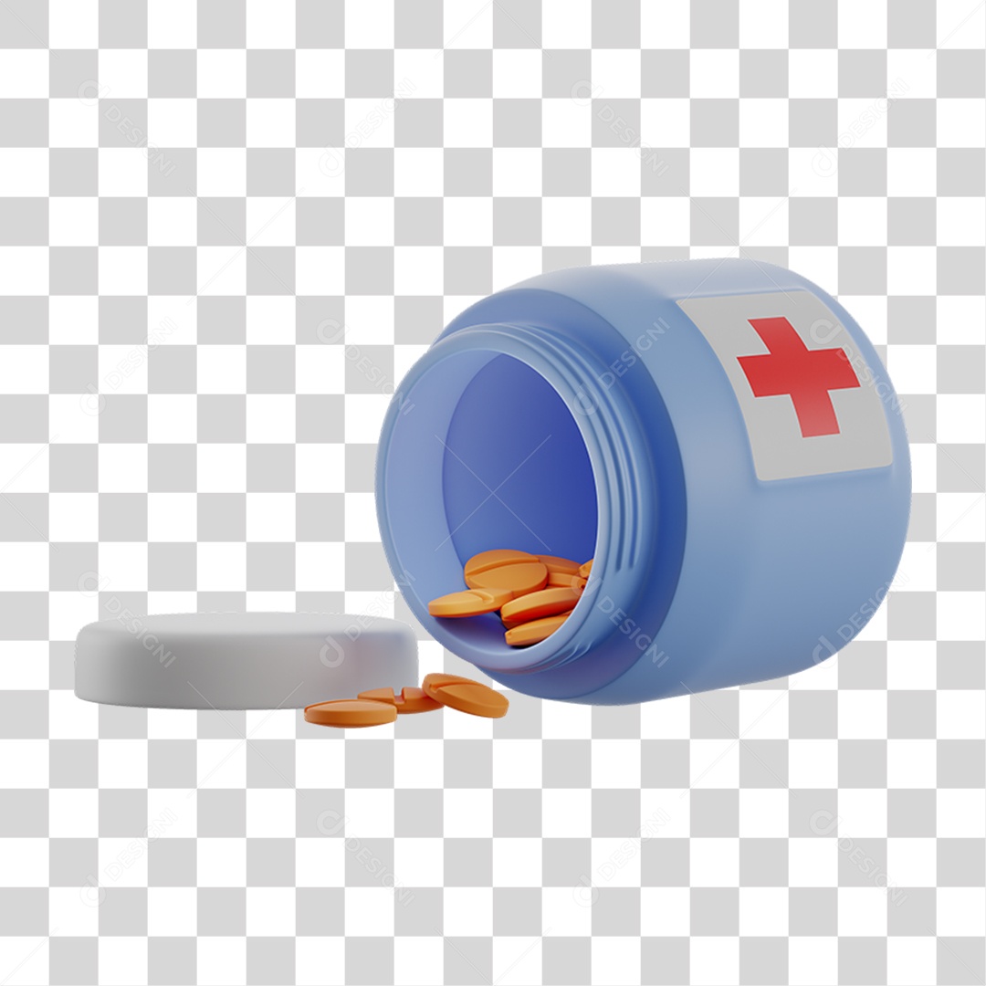 Frasco Comprimidos  PNG Transparente