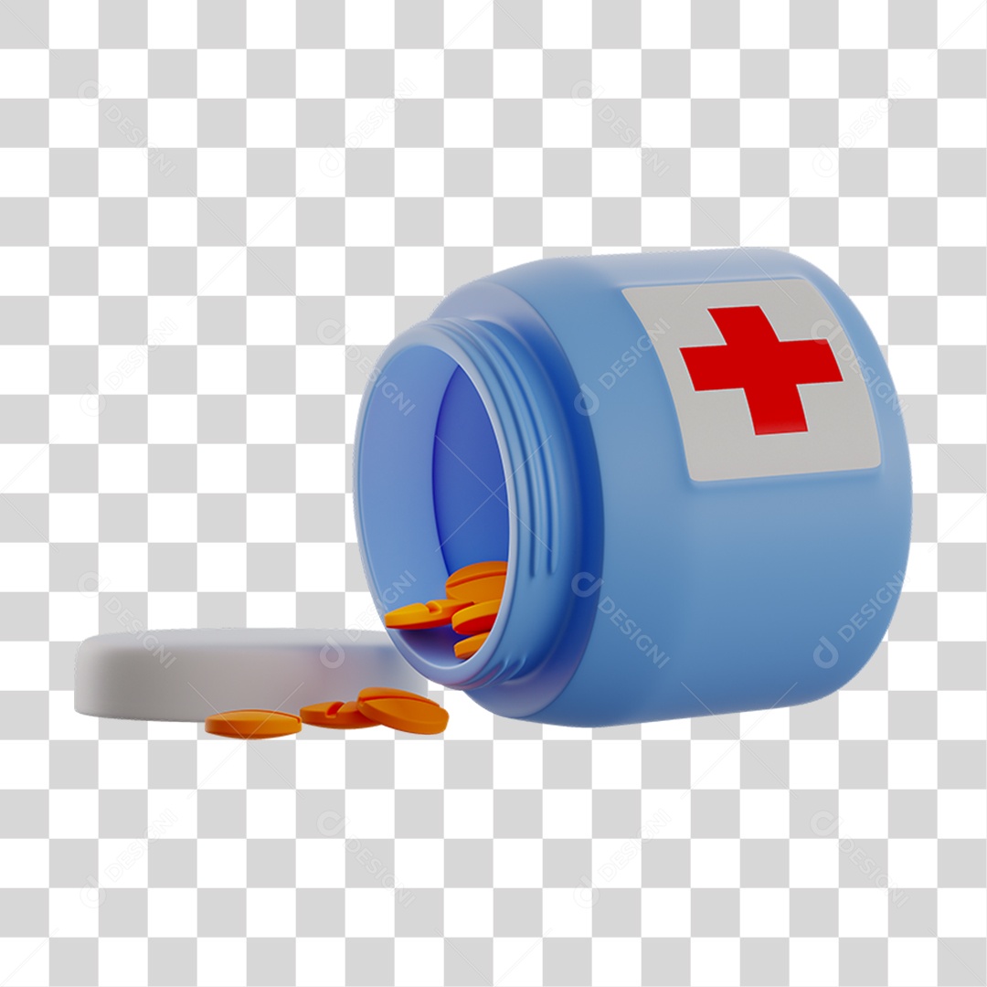 Frasco Comprimidos  PNG Transparente