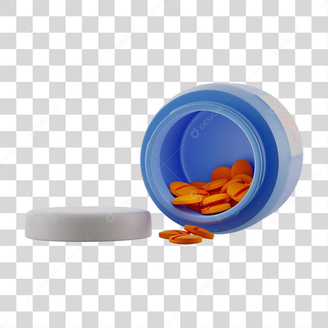 Frasco Comprimidos  PNG Transparente