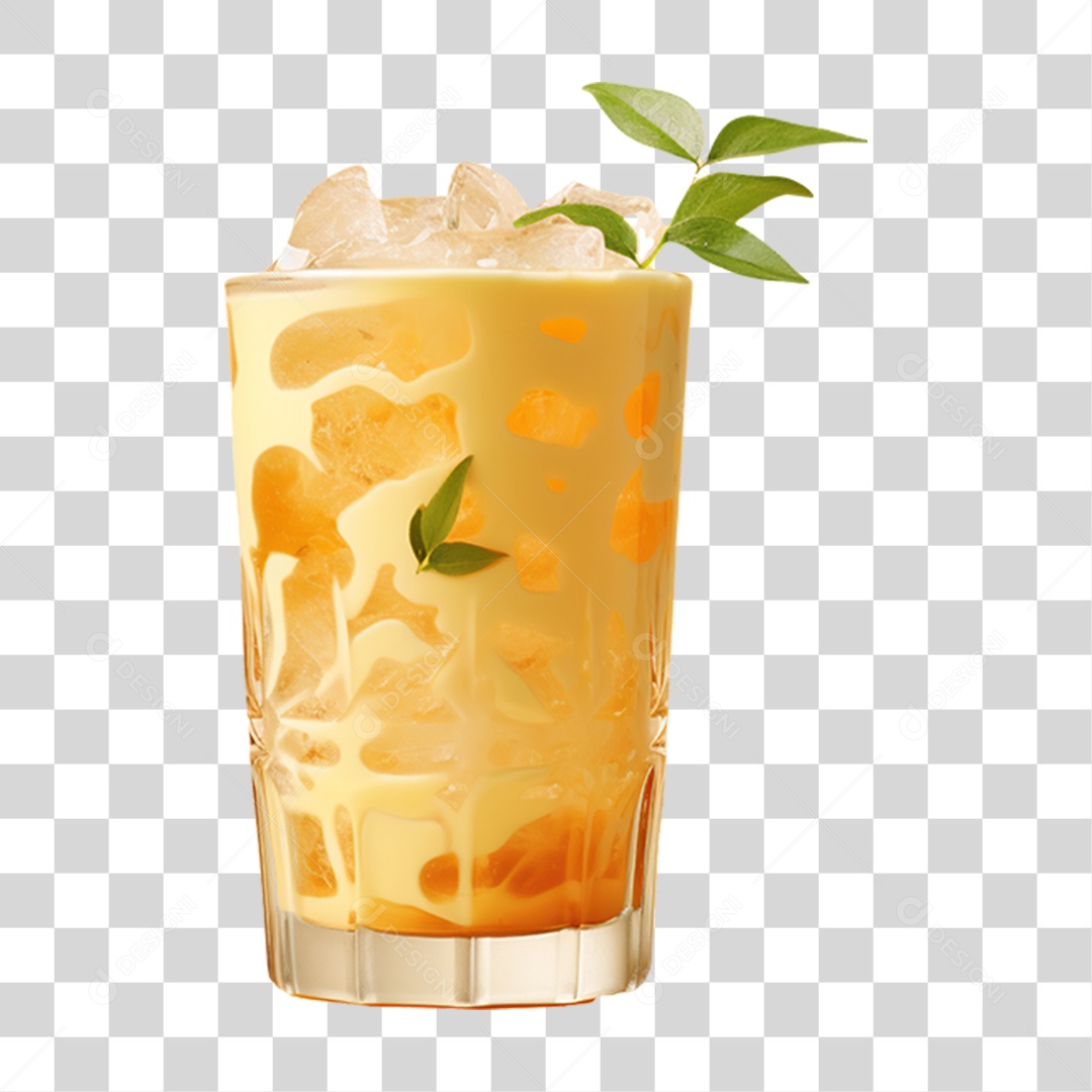 Copo de Suco e Vitaminas PNG Transparente