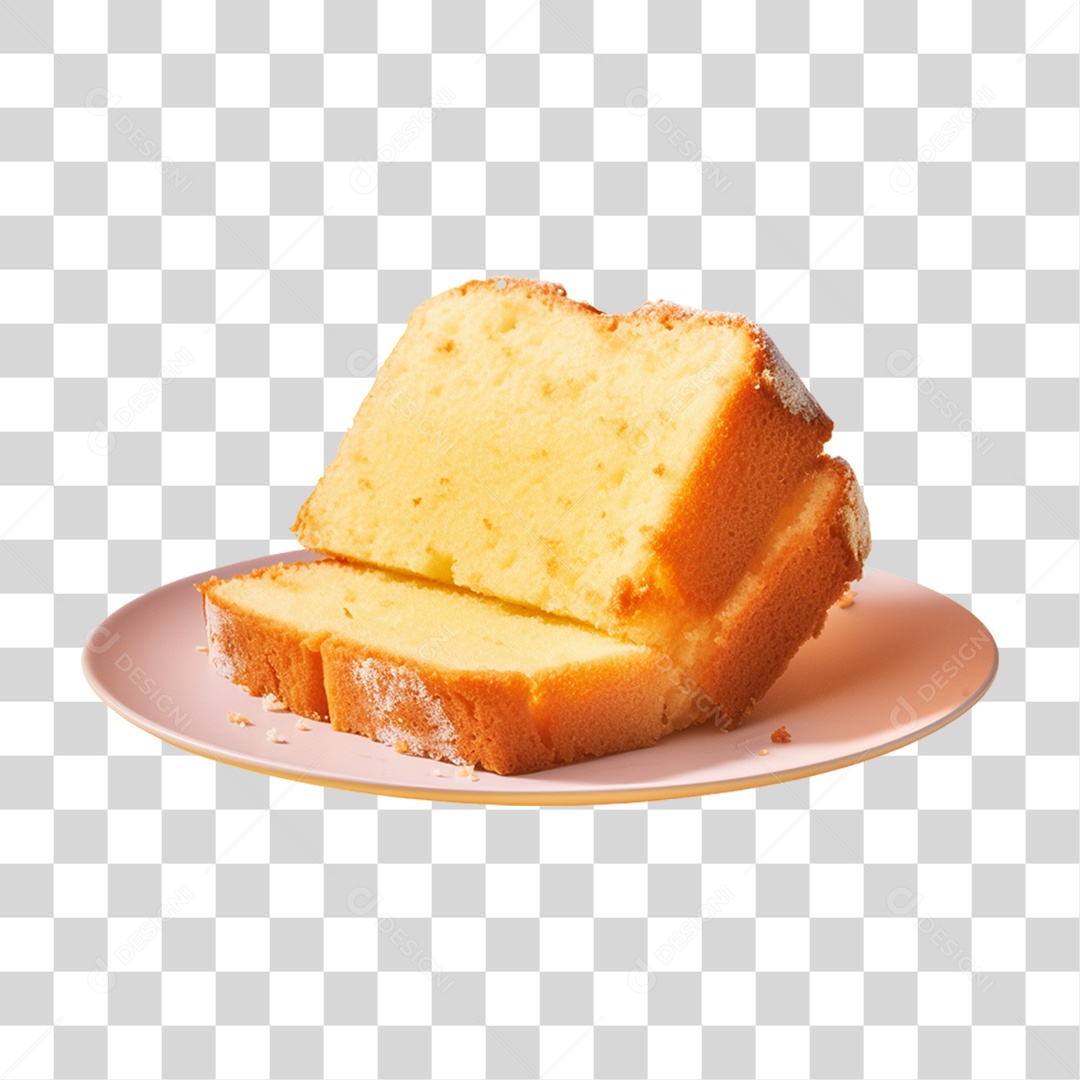 Bolo Servido Fatiado PNG Transparente
