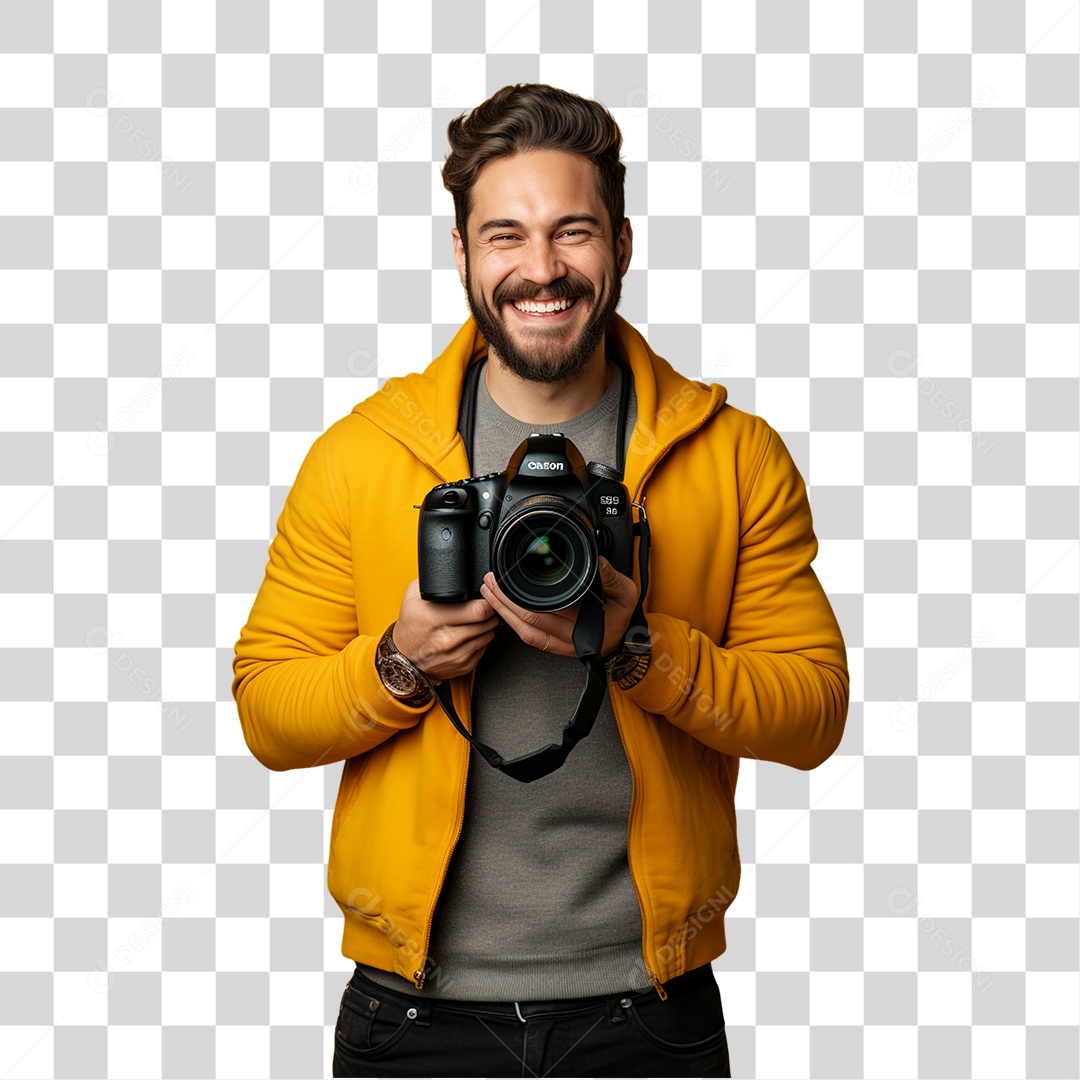 Homem Fotógrafo PNG Transparente
