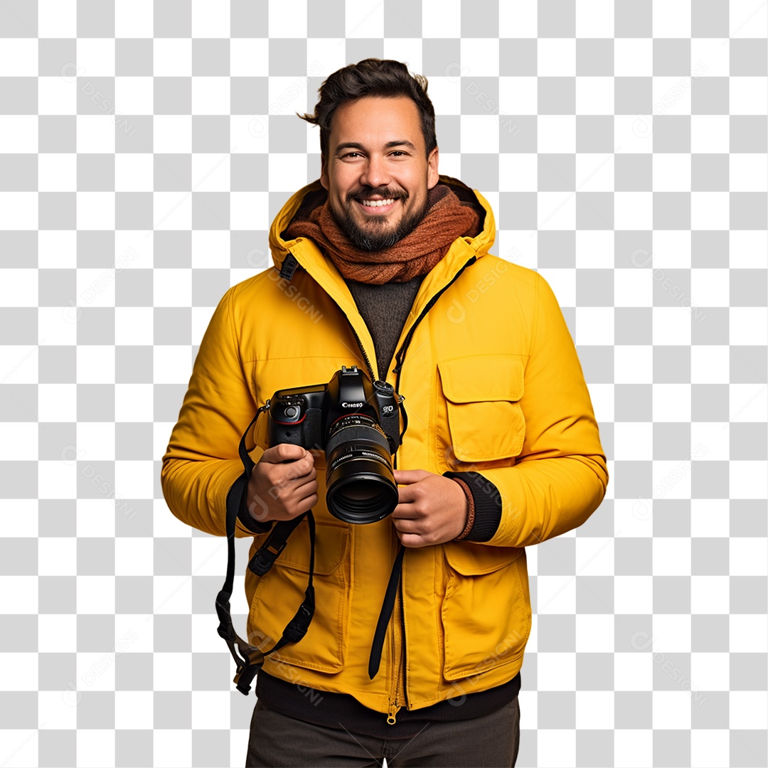 Homem Fotógrafo PNG Transparente