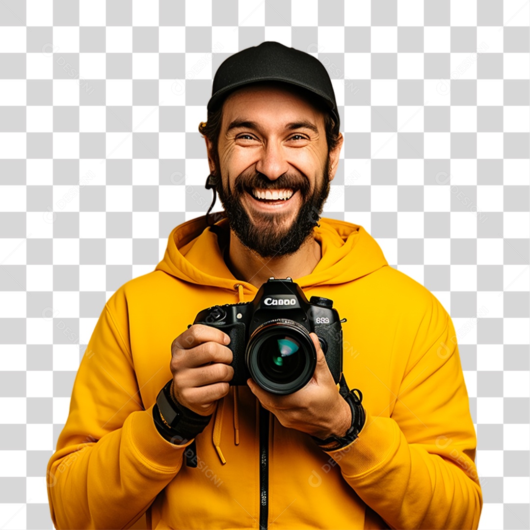 Homem Fotógrafo PNG Transparente