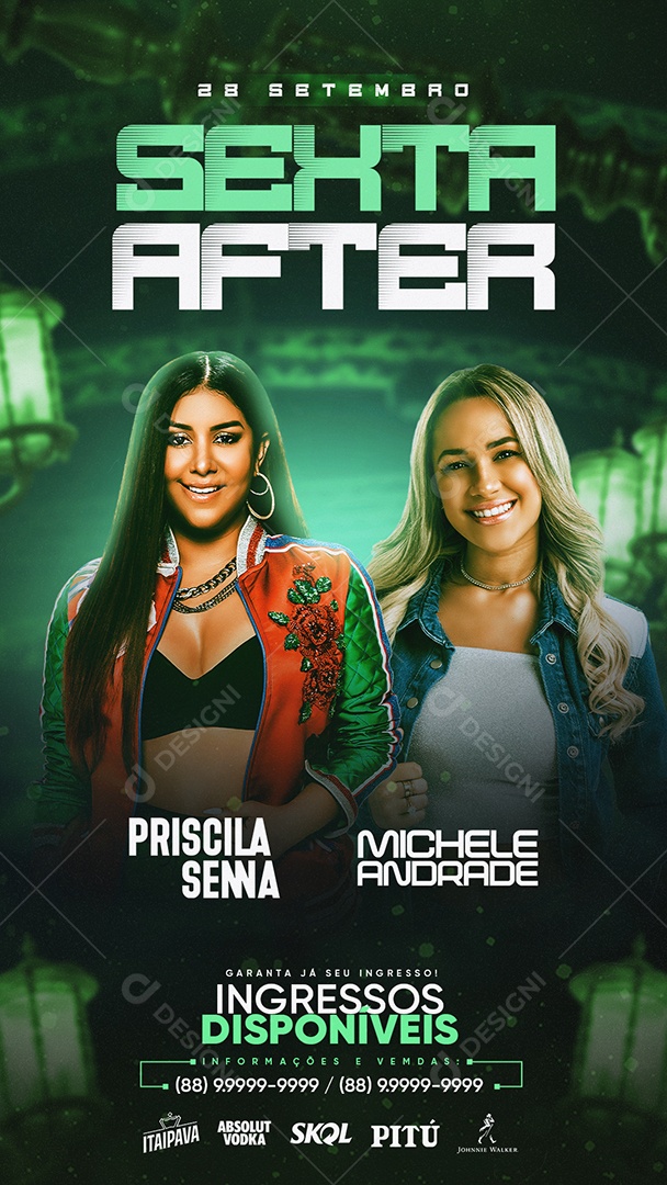 Social Media Flyer Story Sexta After PSD Editável