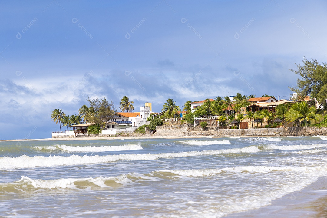Vista da paisagem da praia