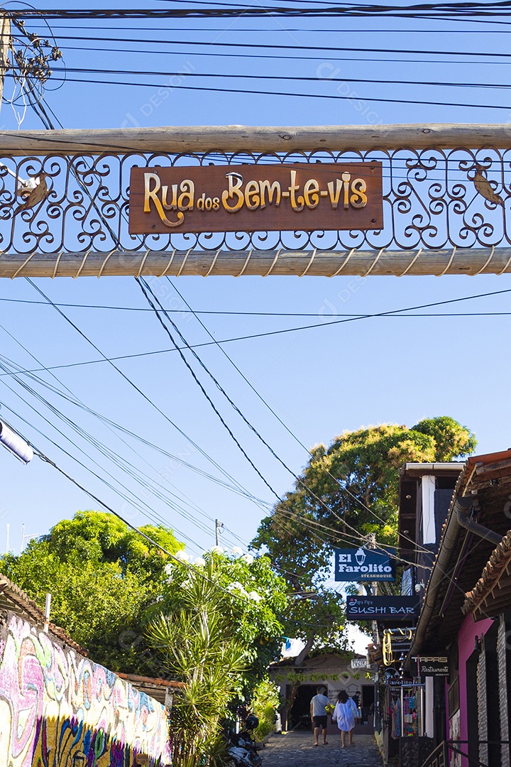 Placa para identificação de rua