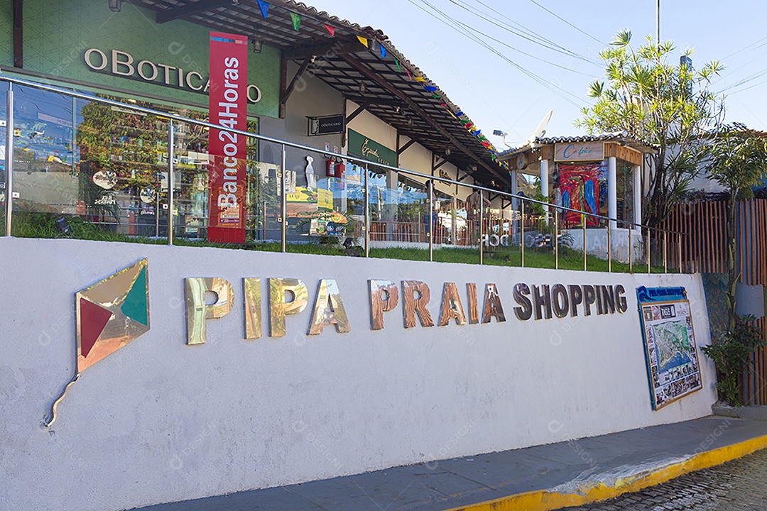 Vista de um shopping na cidade de pipa