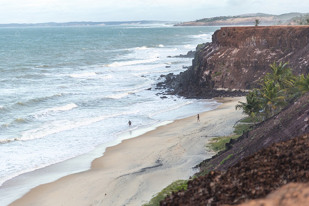 Paisagem de uma linda praia brasileira