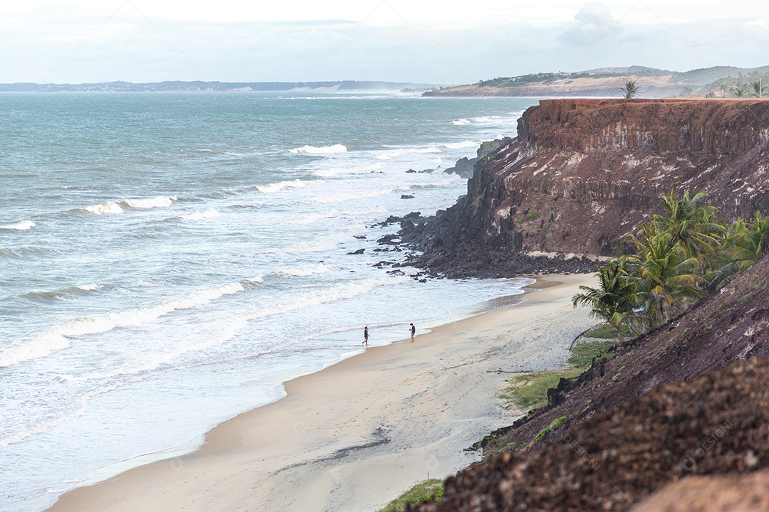 Paisagem de uma linda praia brasileira