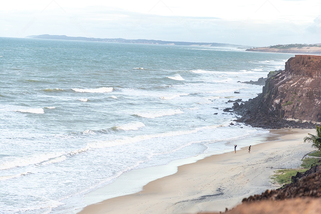 Paisagem de uma linda praia brasileira