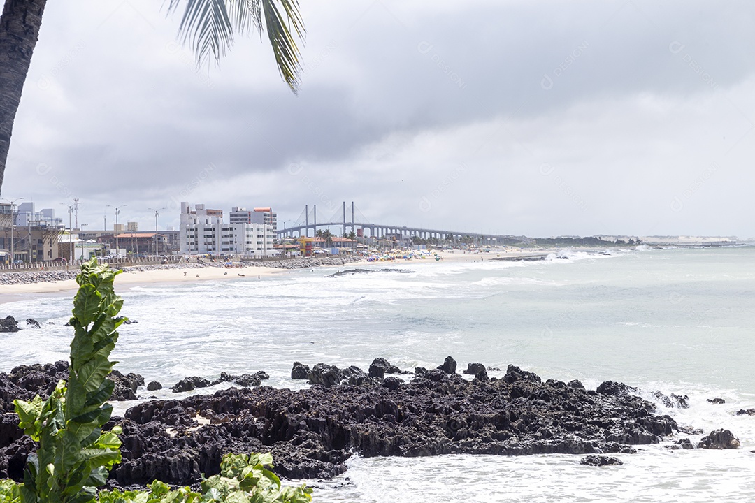 Paisagem de uma linda praia brasileira