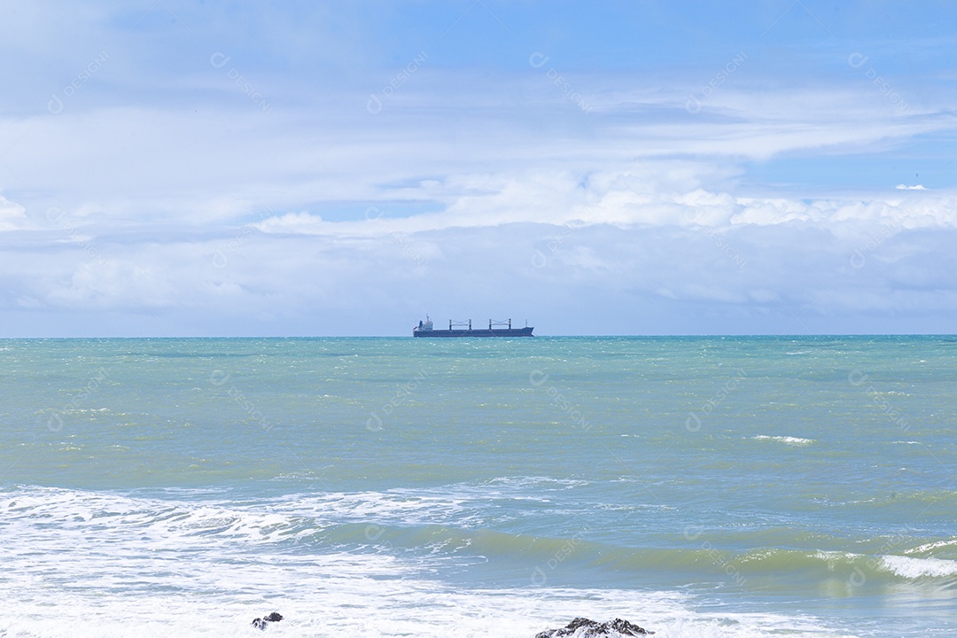 Paisagem de uma linda praia brasileira