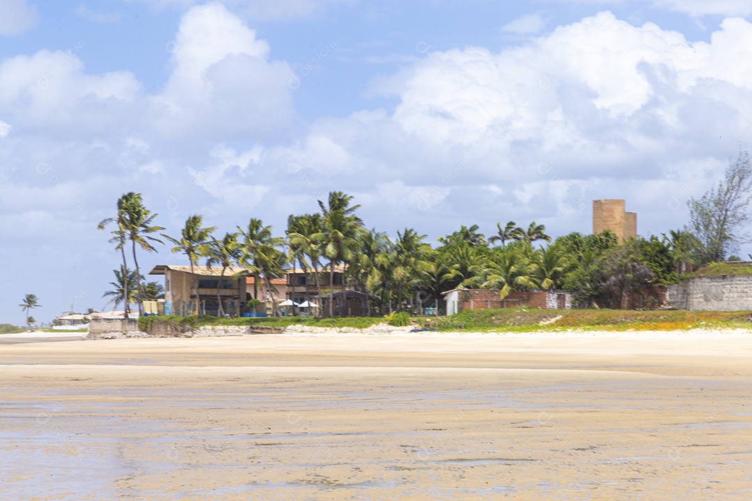 Paisagem da linda praia brasileira