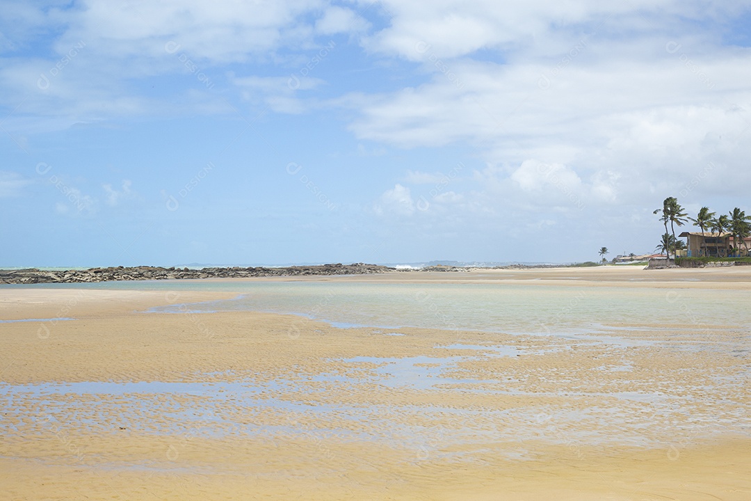 Paisagem de uma linda praia brasileira