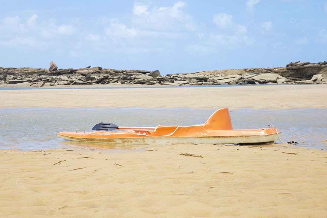 Paisagem de uma linda praia brasileira