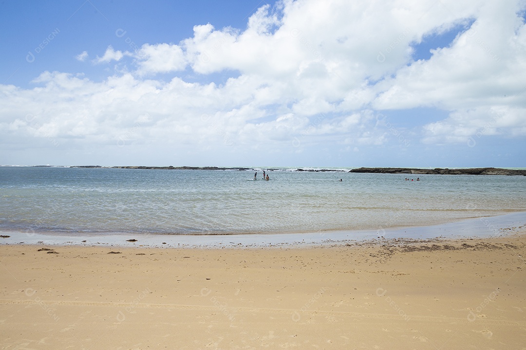 Paisagem de uma linda praia brasileira