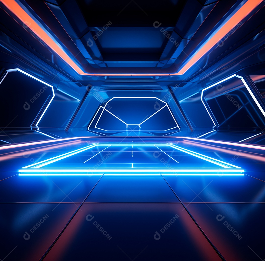 Fundo Azul Futurístico para composição