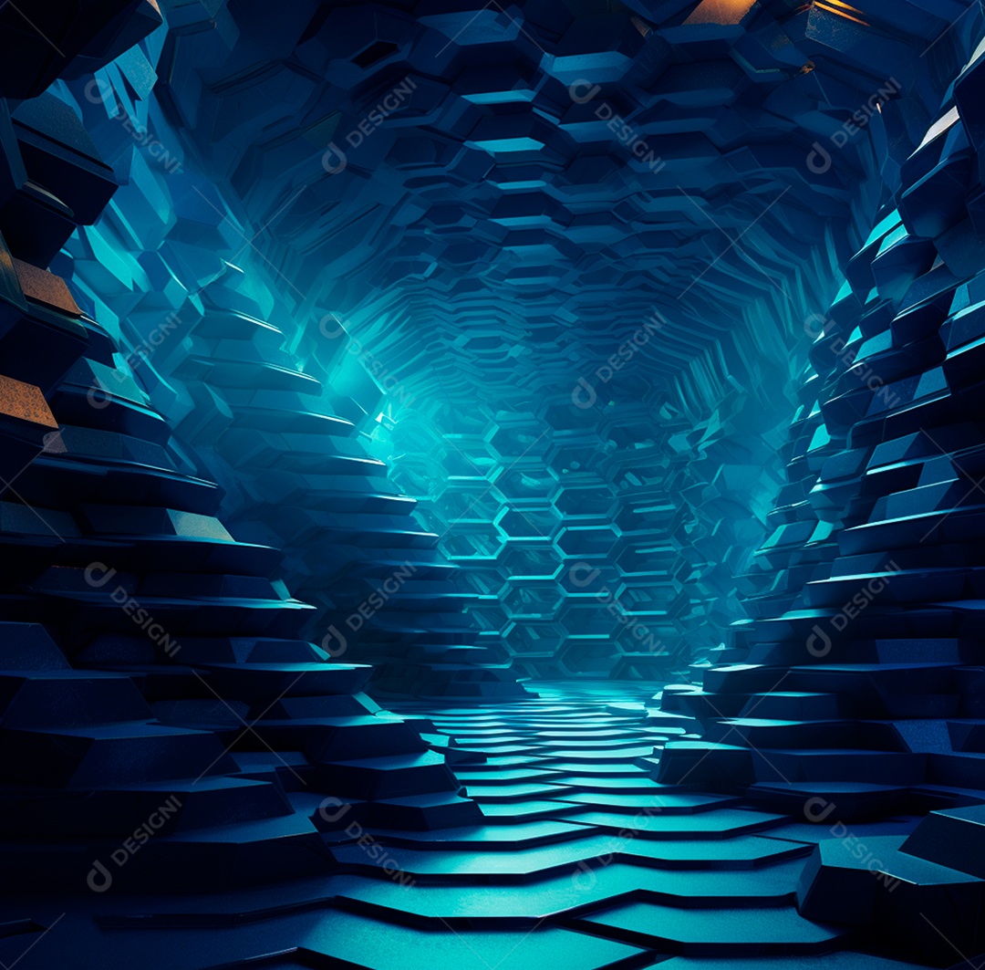 Fundo Azul Futurístico para composição341