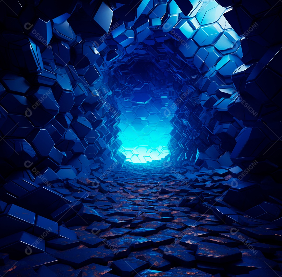 Fundo Azul Futurístico para composição342