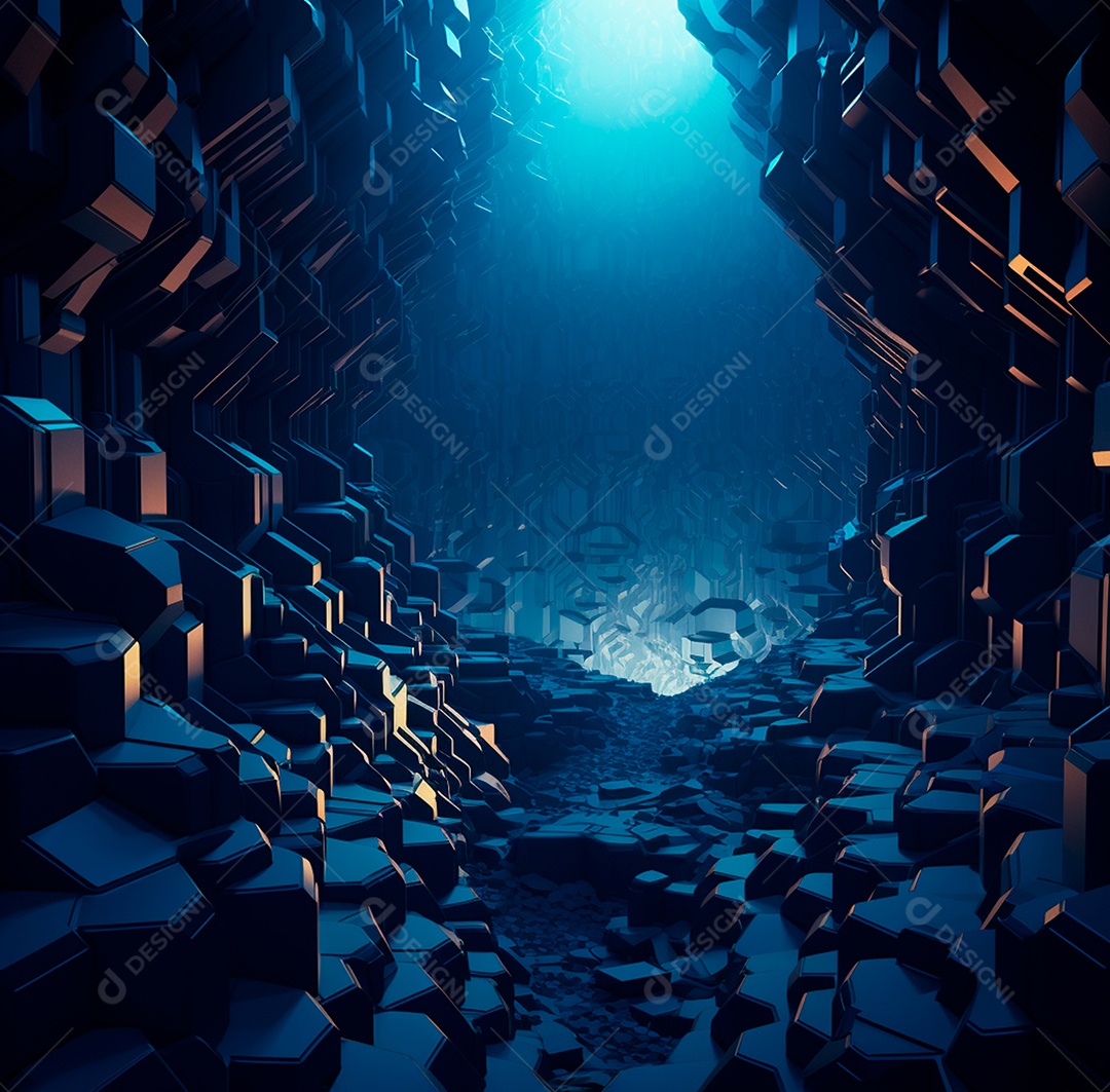 Fundo Azul Futurístico para composição343