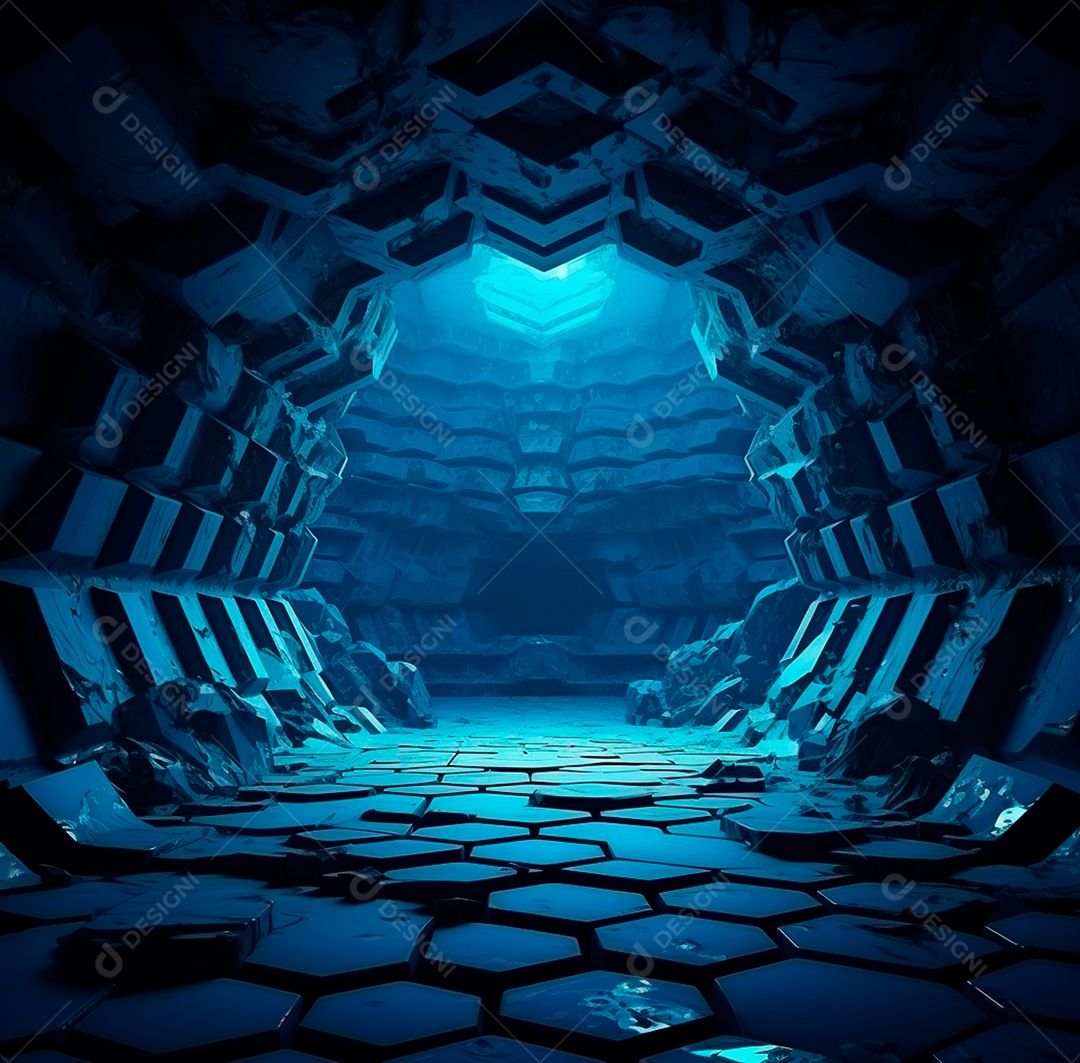 Fundo Azul Futurístico para composição348