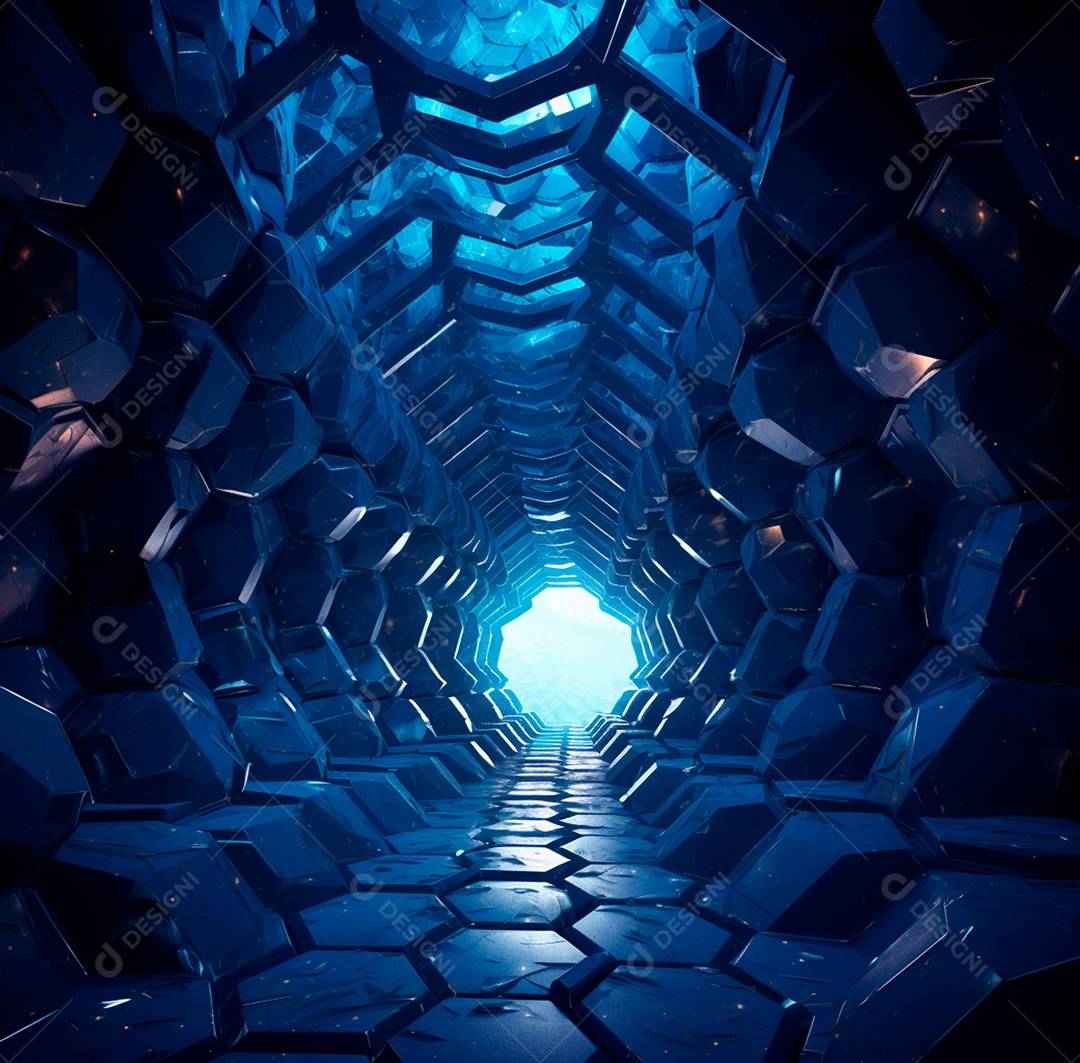 Fundo Azul Futurístico para composição349