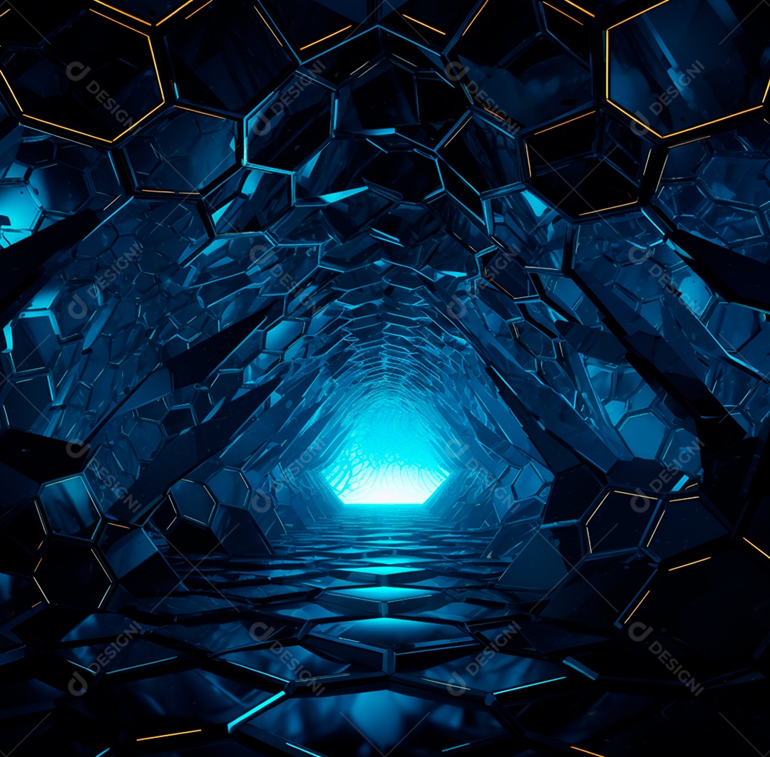 Fundo Azul Futurístico para composição351