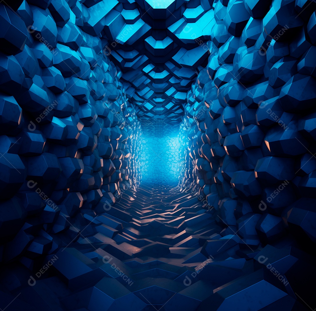 Fundo Azul Futurístico para composição358