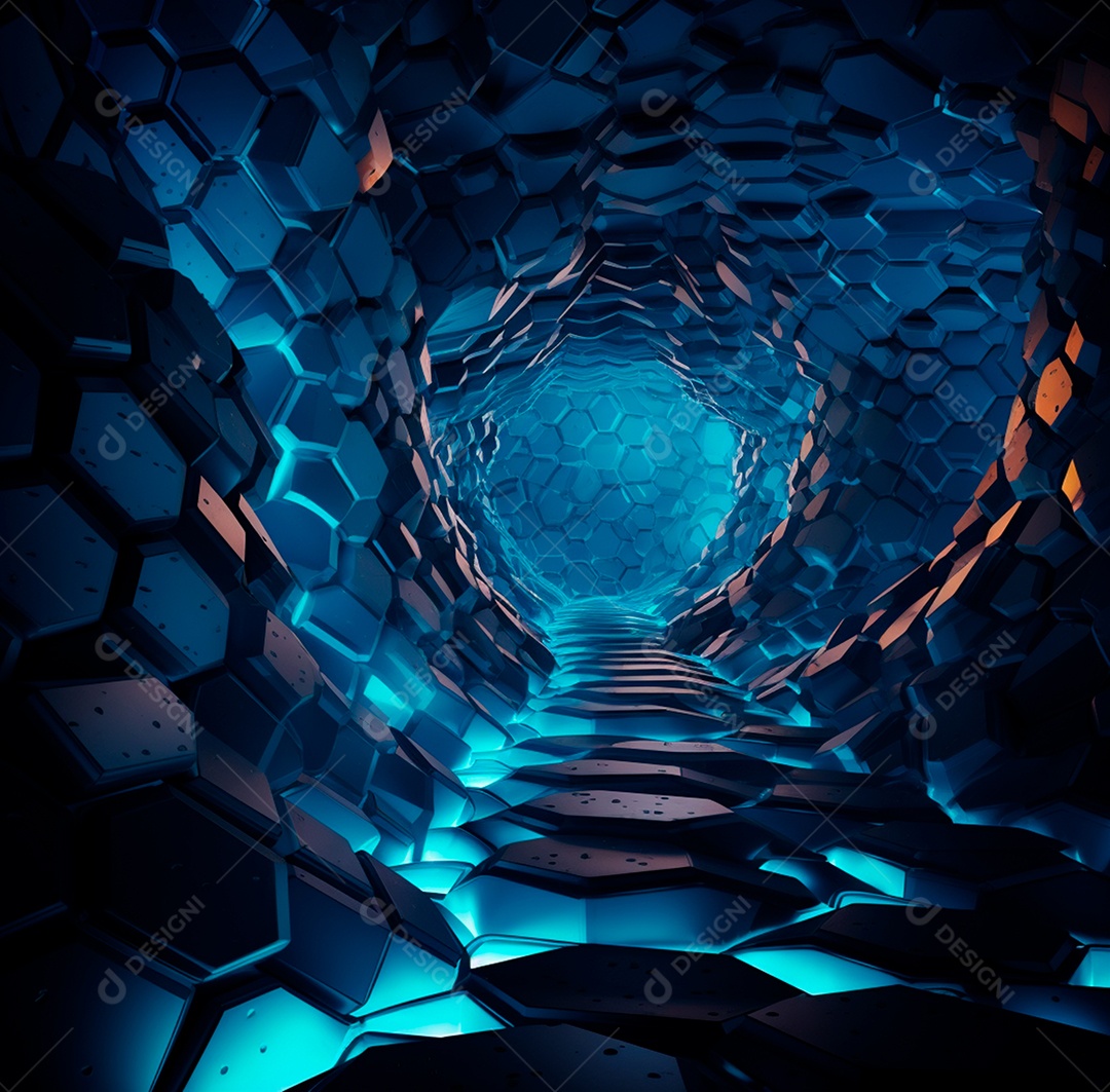 Fundo Azul Futurístico para composição359