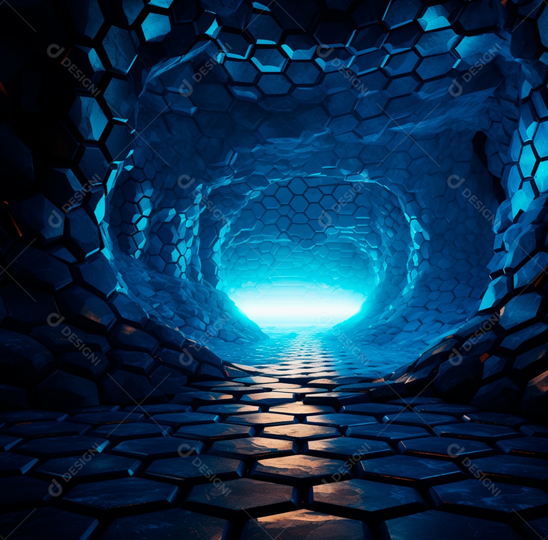 Fundo Azul Futurístico para composição