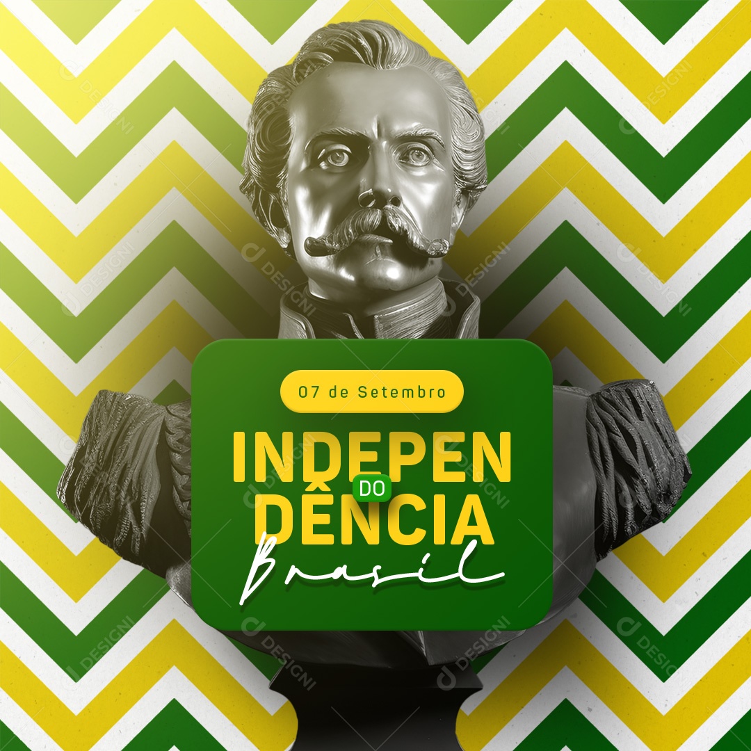 Social Media 07 de Setembro Dia Da Independência do Brasil PSD Editável