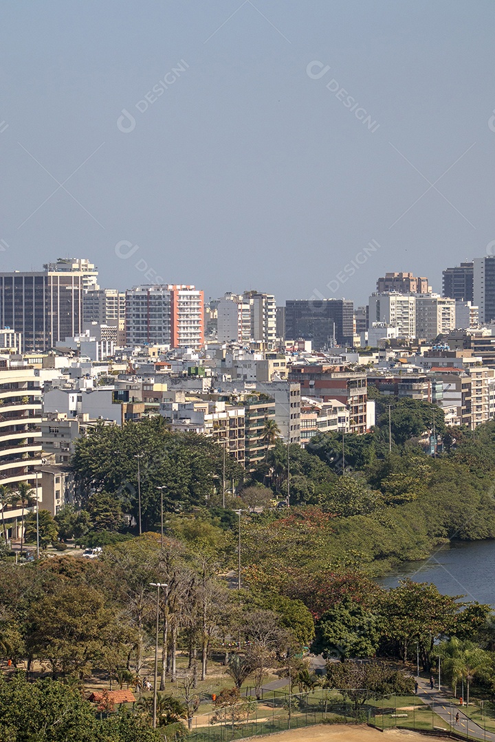 vista do bairro do Leblon, no Rio de Janeiro.