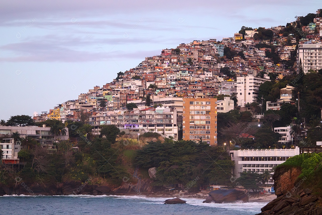 Favela do Vidigal no Rio de Janeiro.