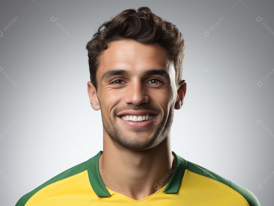 Homem comemorando Dia da Independência do Brasil