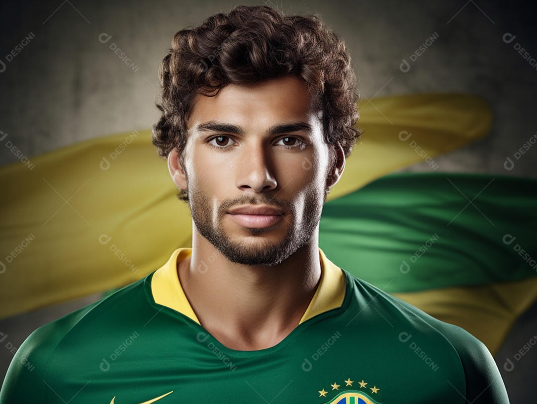 Homem comemorando Dia da Independência do Brasil