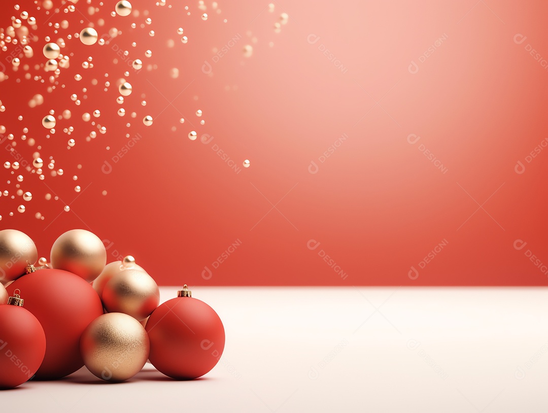 Enfeites de Natal e fundo estrela com férias de espaço de cópia e conceito de feliz ano novo