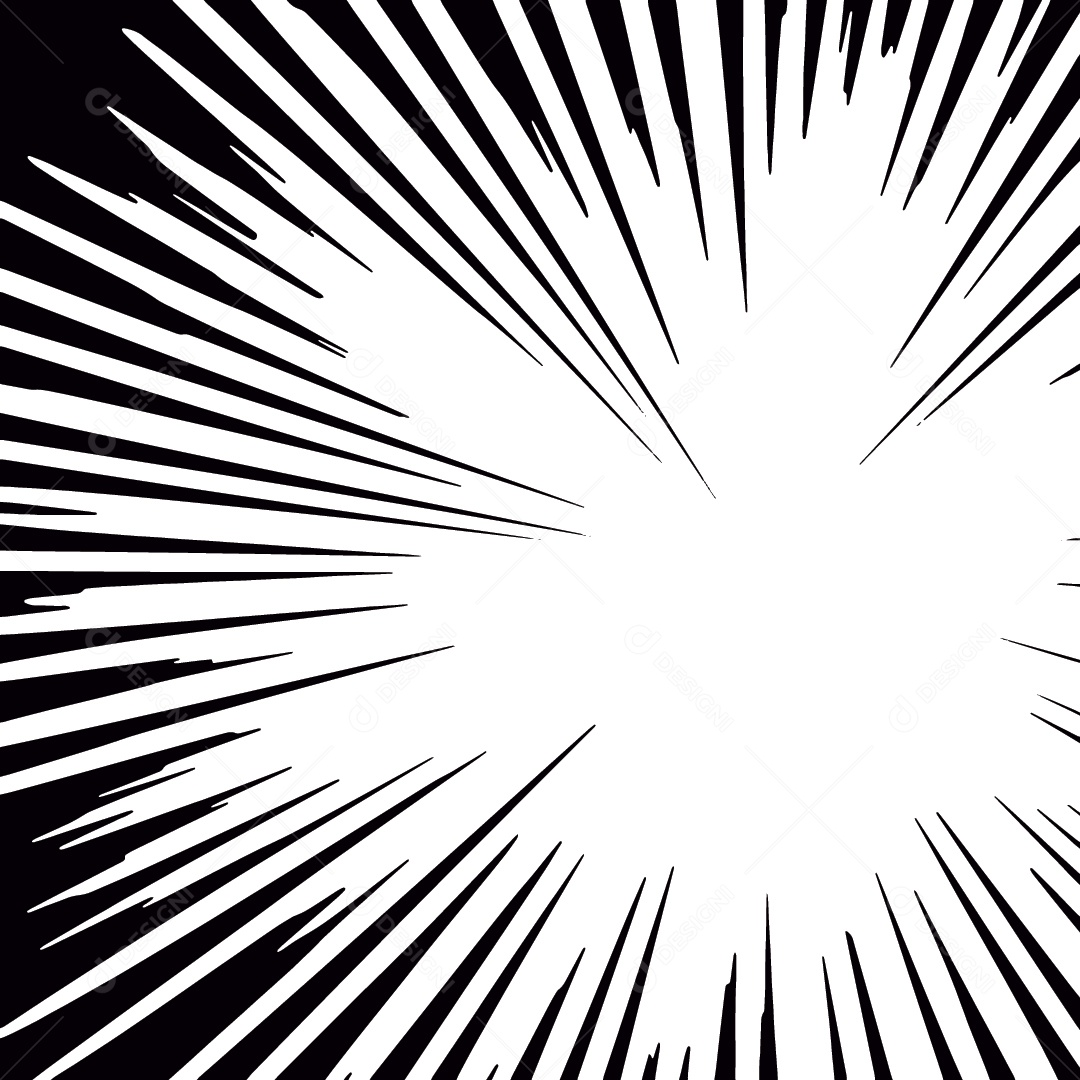 Background de Sunburst Preto e Branco Vetor EPS